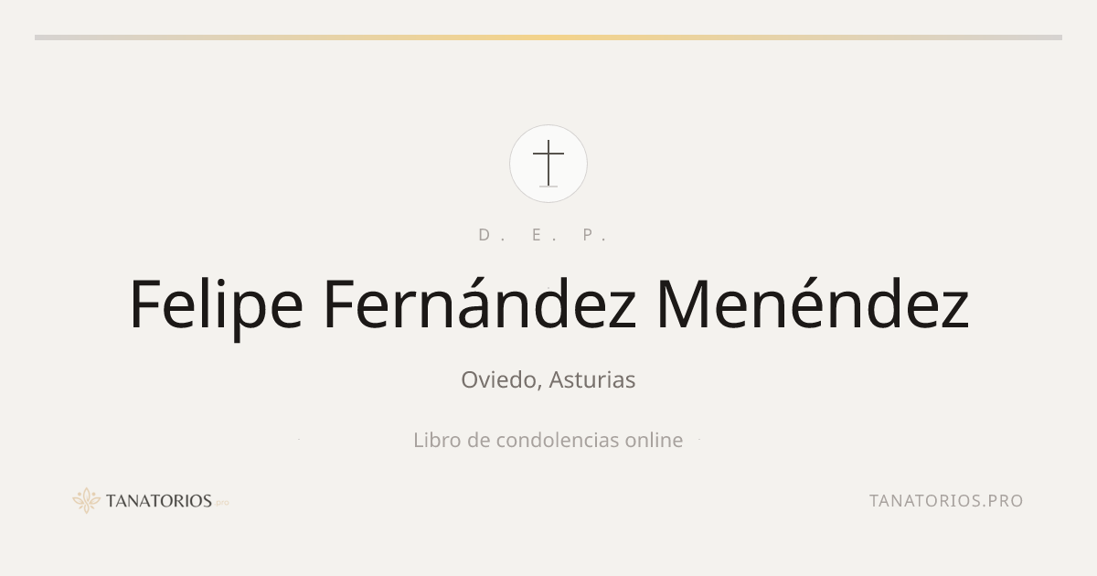 Memorial de Felipe Fernández Menéndez
