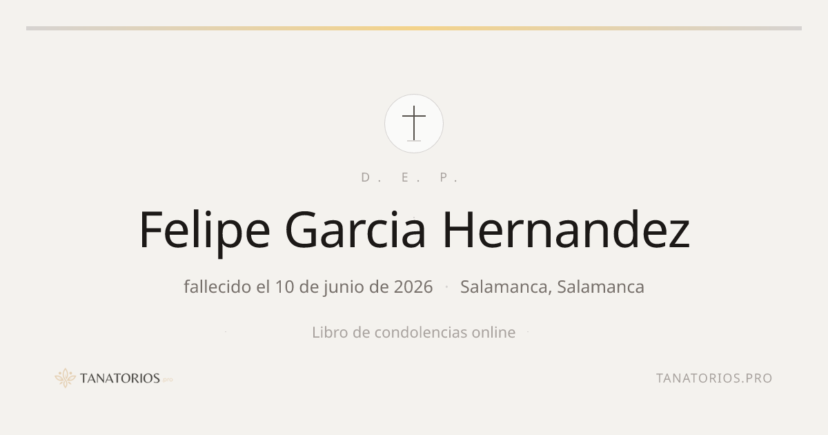 Memorial de Felipe Garcia Hernandez