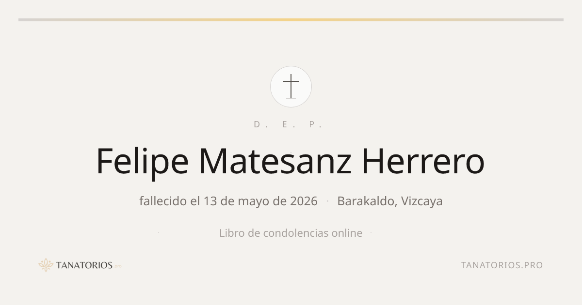 Memorial de Felipe Matesanz Herrero