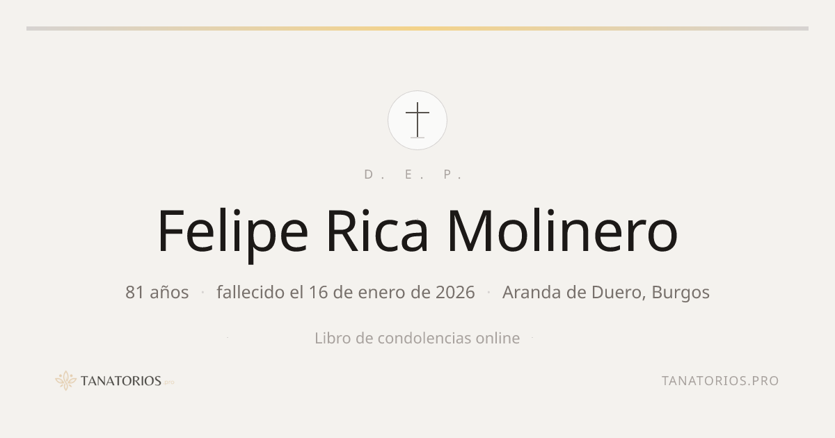 Memorial de Felipe Rica Molinero