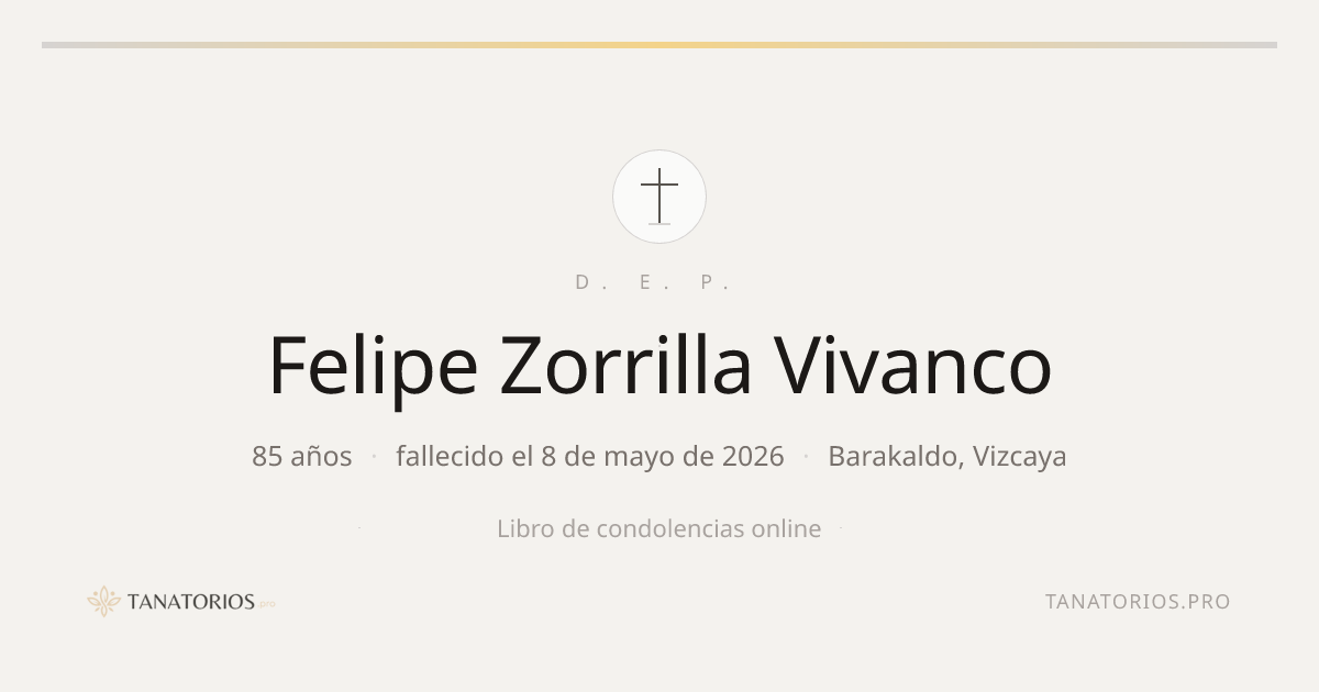 Memorial de Felipe Zorrilla Vivanco