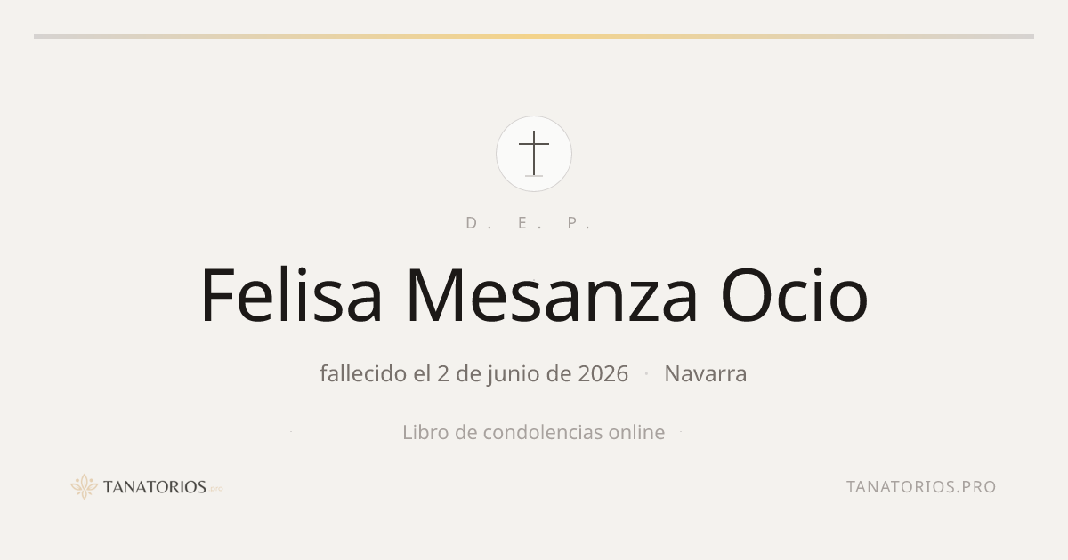 Memorial de Felisa Mesanza Ocio