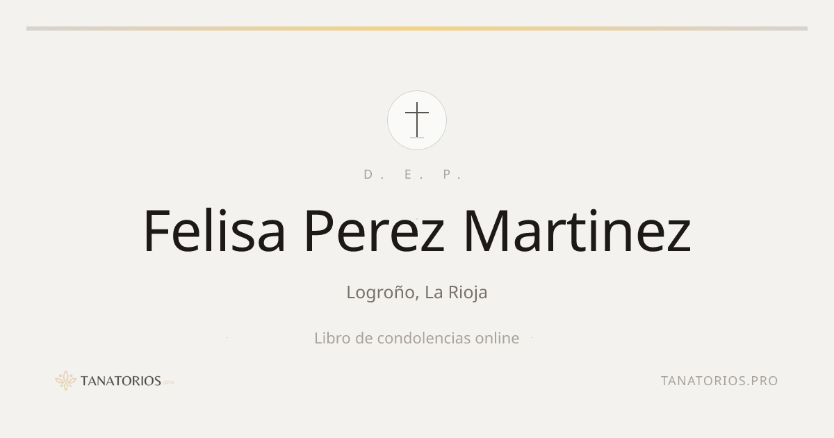 Memorial de Felisa Perez Martinez