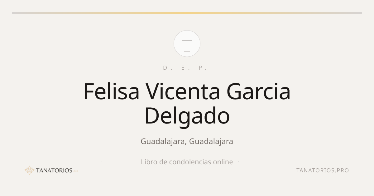 Memorial de Felisa Vicenta Garcia Delgado