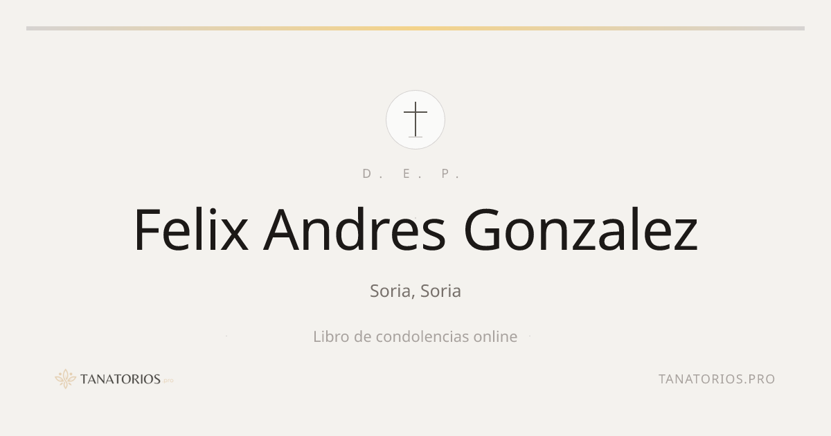 Memorial de Felix Andres Gonzalez