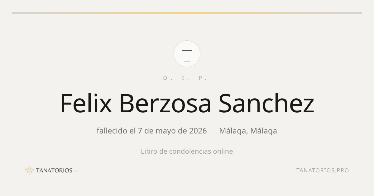 Memorial de Felix Berzosa Sanchez