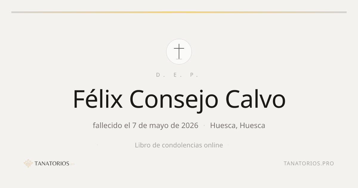 Memorial de Félix Consejo Calvo