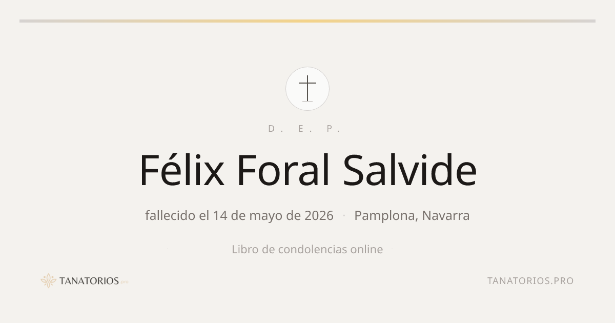 Memorial de Félix Foral Salvide