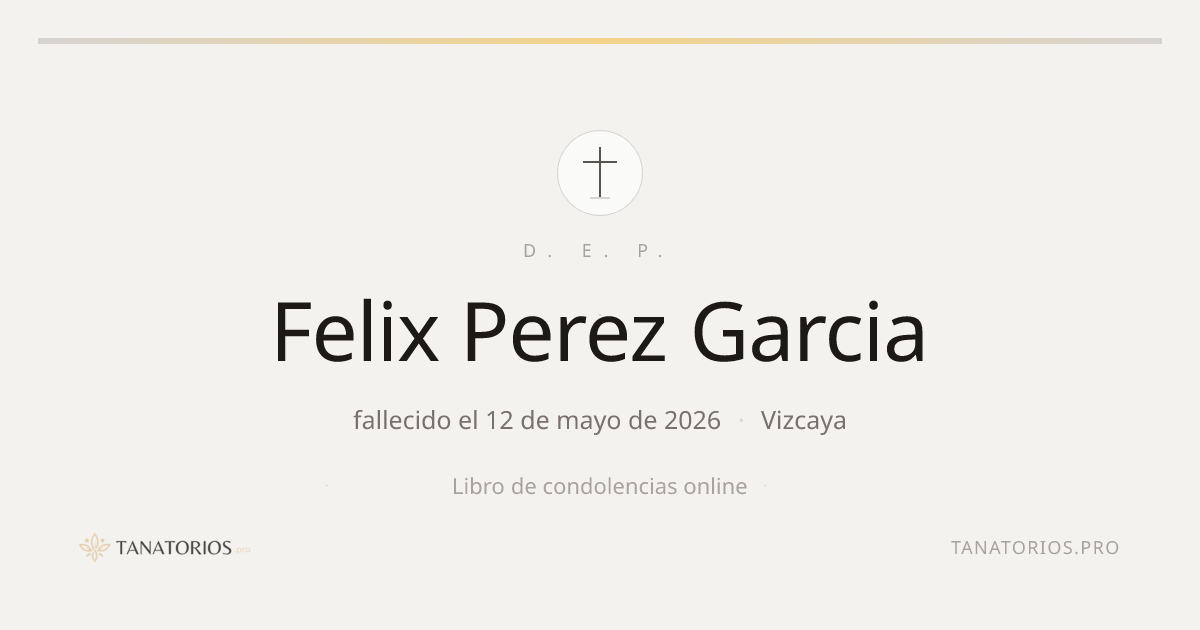 Memorial de Felix Perez Garcia
