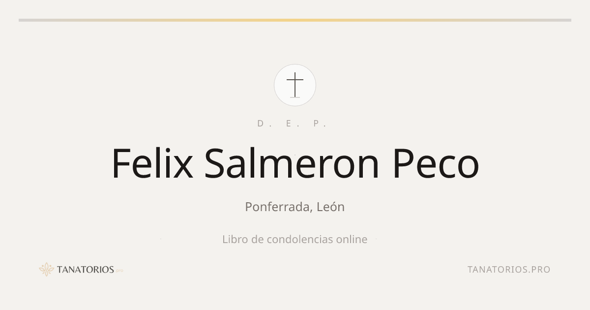 Memorial de Felix Salmeron Peco