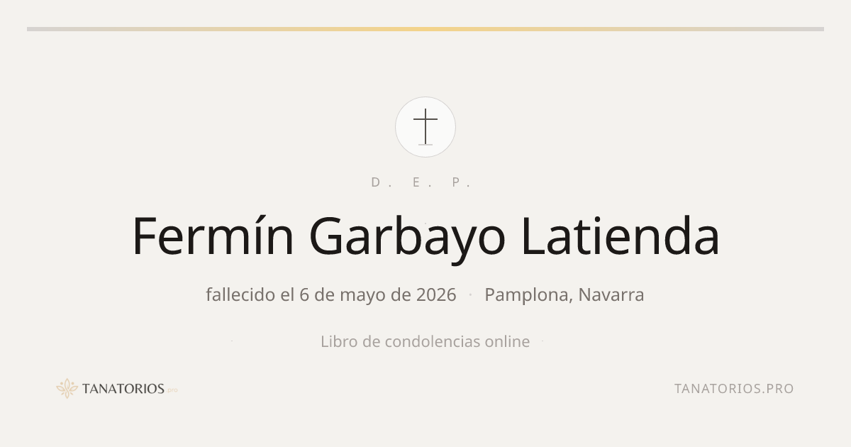 Memorial de Fermín Garbayo Latienda