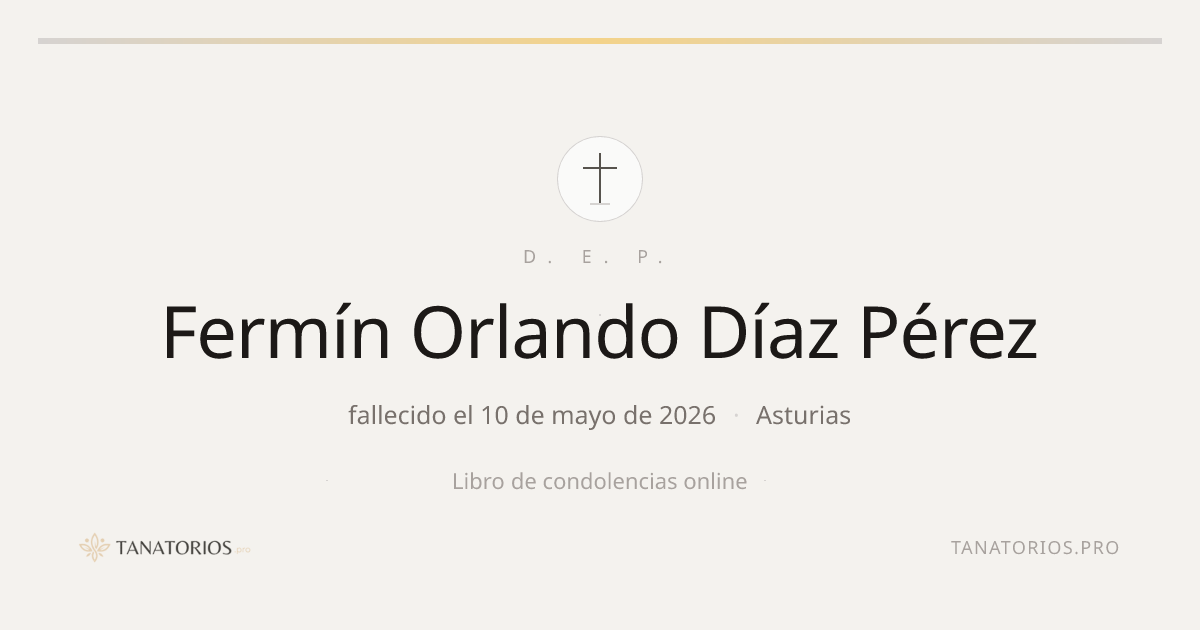 Memorial de Fermín Orlando Díaz Pérez