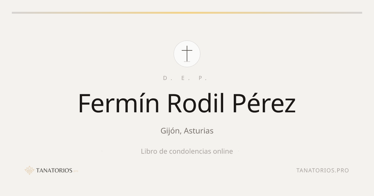Memorial de Fermín Rodil Pérez