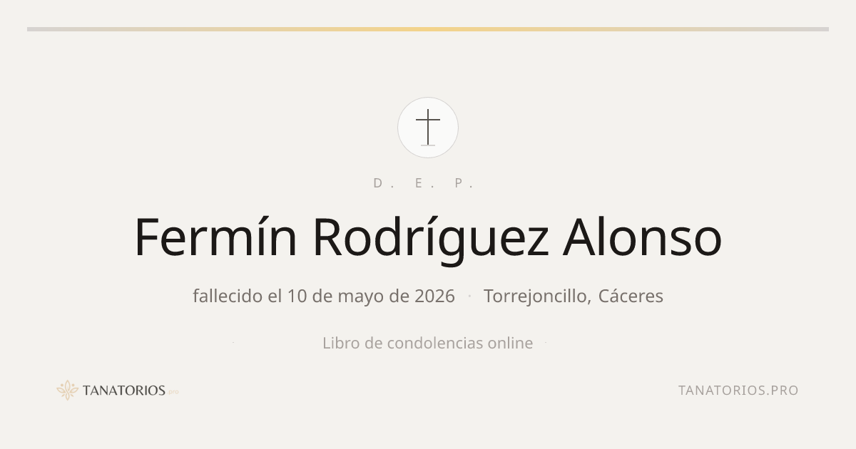 Memorial de Fermín Rodríguez Alonso