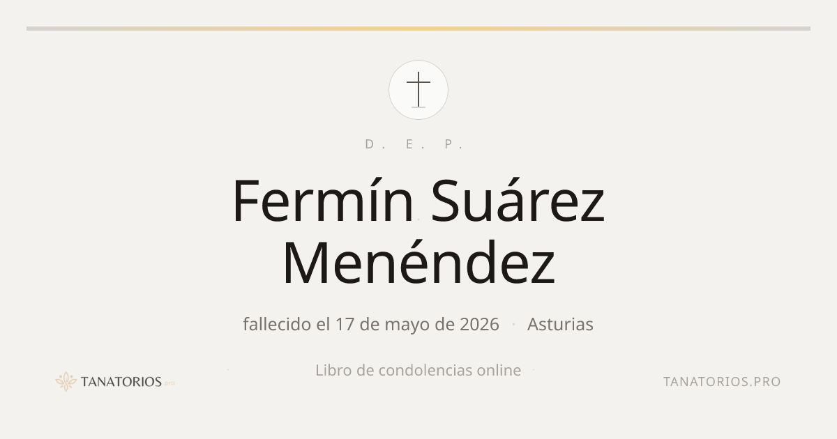 Memorial de Fermín Suárez Menéndez