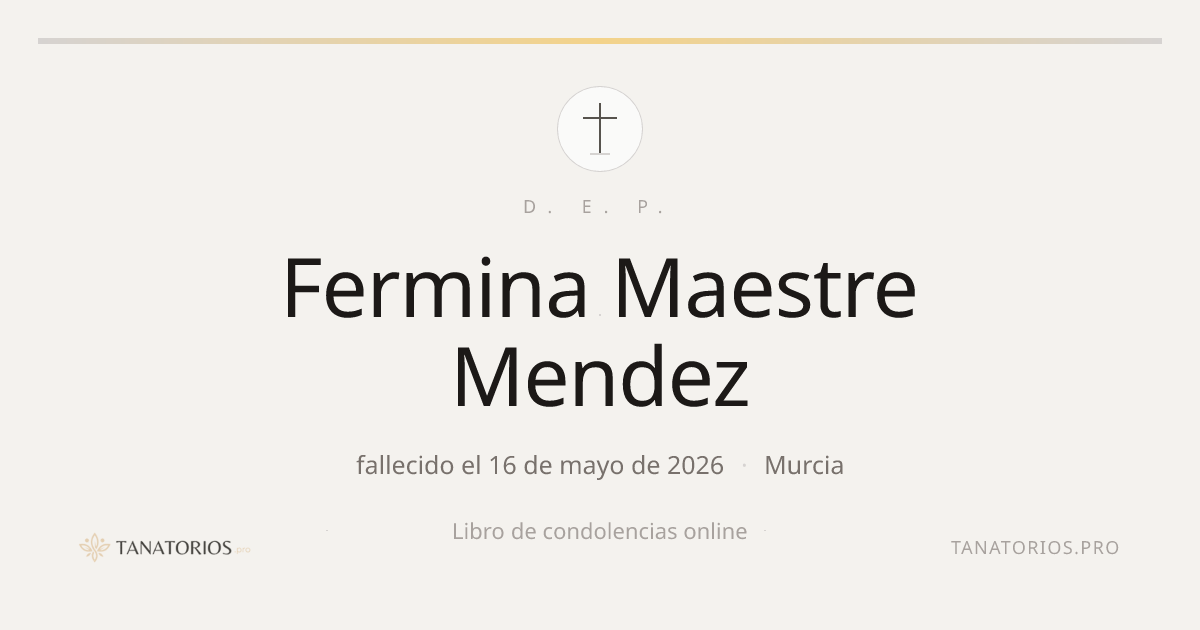 Memorial de Fermina Maestre Mendez