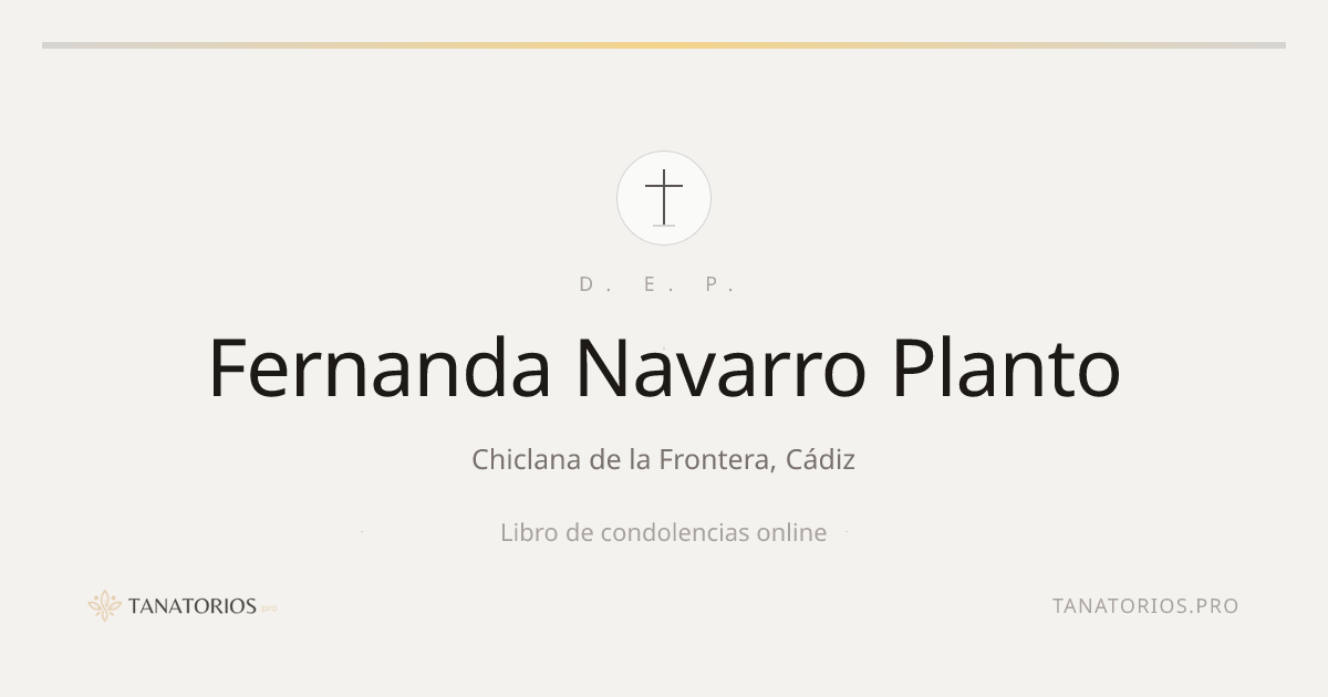 Memorial de Fernanda Navarro Planto