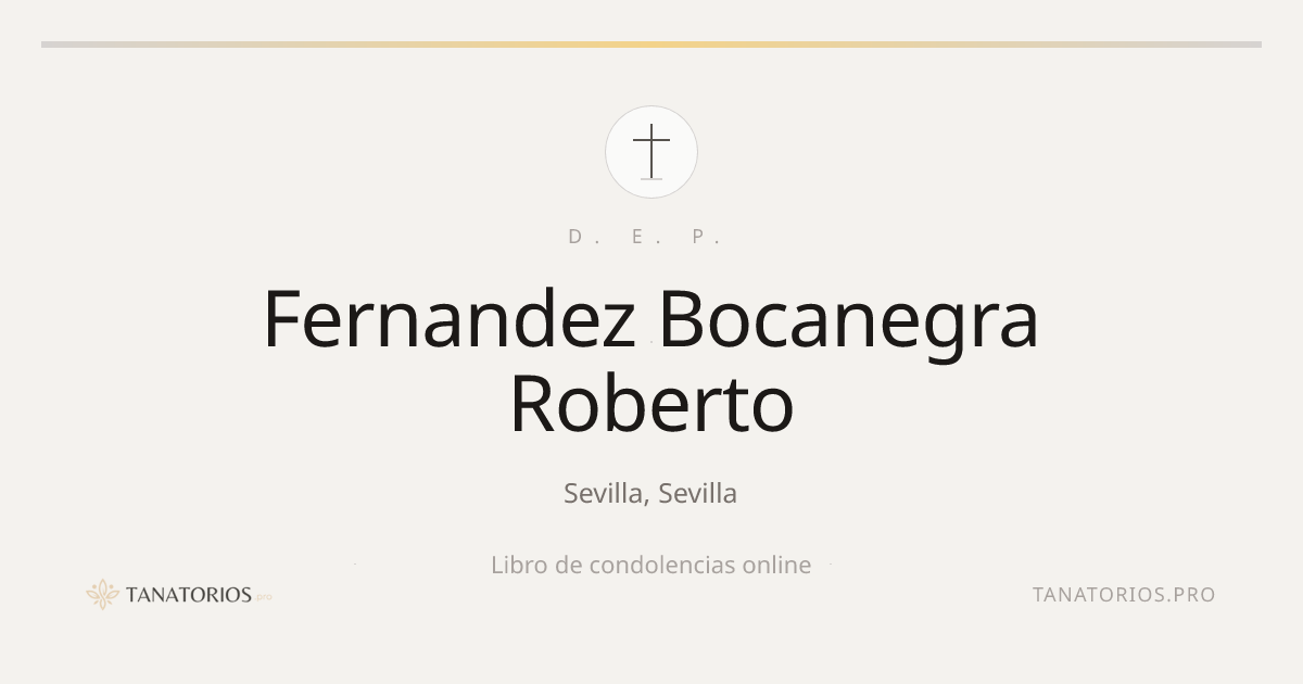 Memorial de Fernandez Bocanegra Roberto