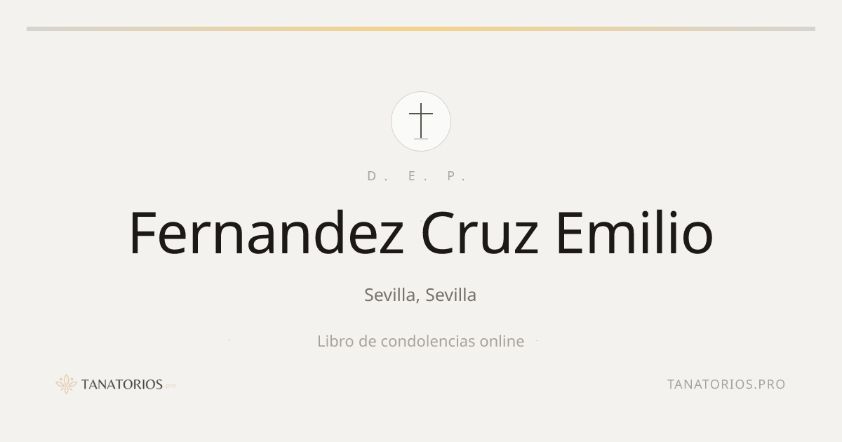 Memorial de Fernandez Cruz Emilio