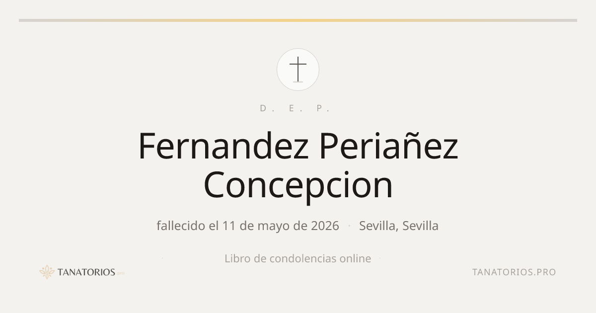 Memorial de Fernandez Periañez Concepcion