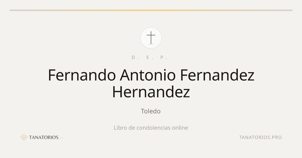 Memorial de Fernando Antonio Fernandez Hernandez