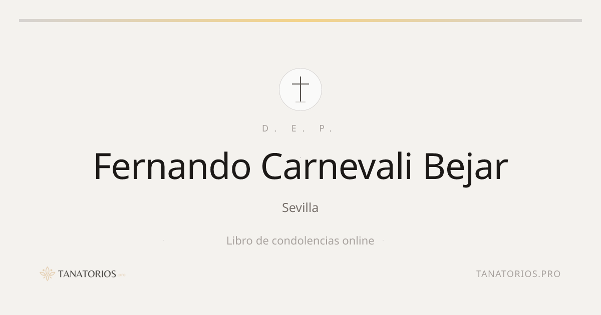 Memorial de Fernando Carnevali Bejar