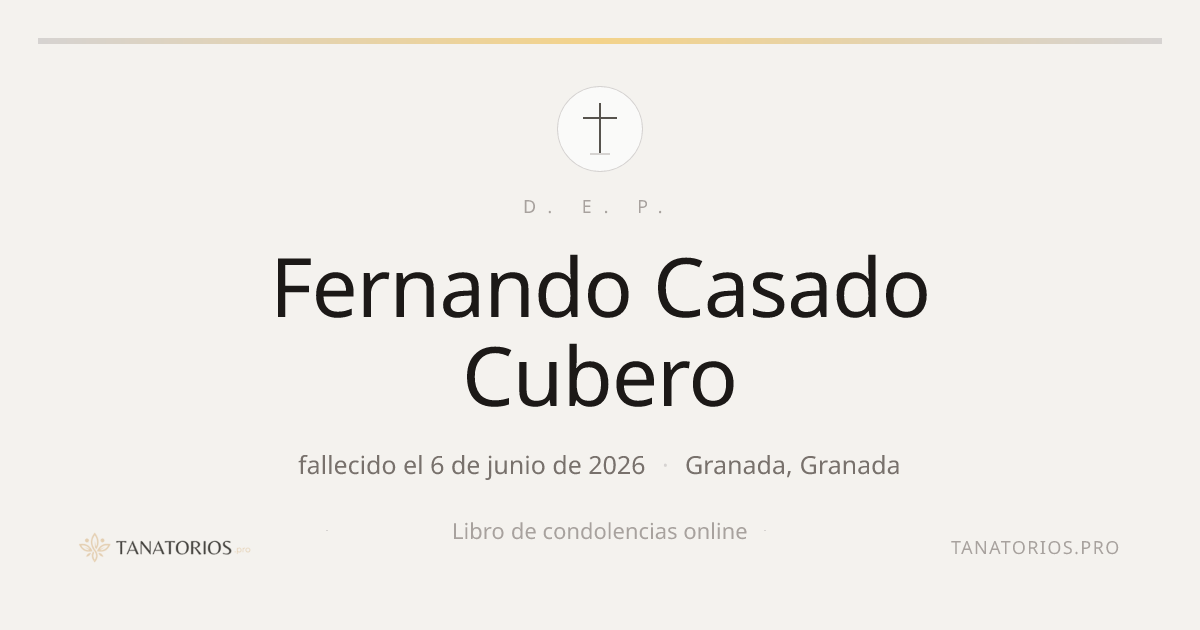 Memorial de Fernando Casado Cubero