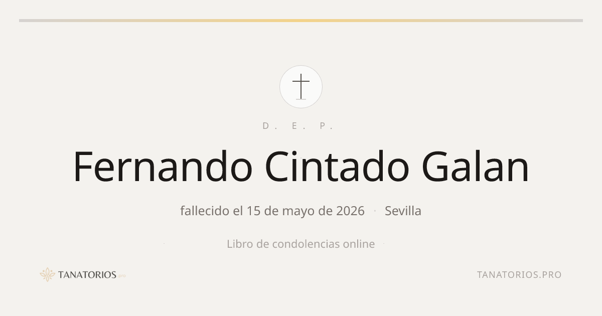 Memorial de Fernando Cintado Galan