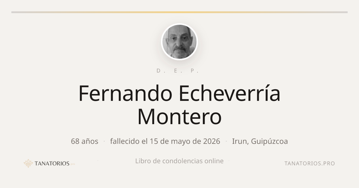 Memorial de Fernando Echeverría Montero