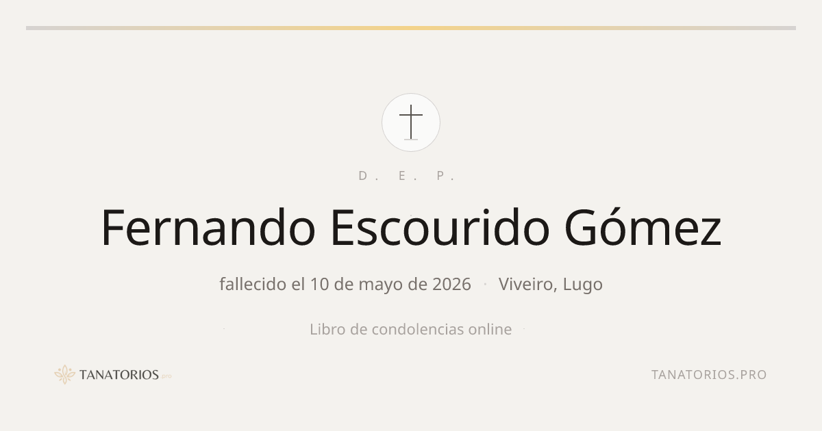Memorial de Fernando Escourido Gómez