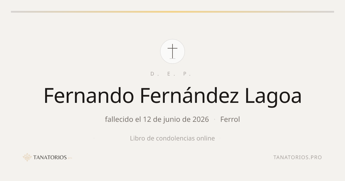 Memorial de Fernando Fernández Lagoa