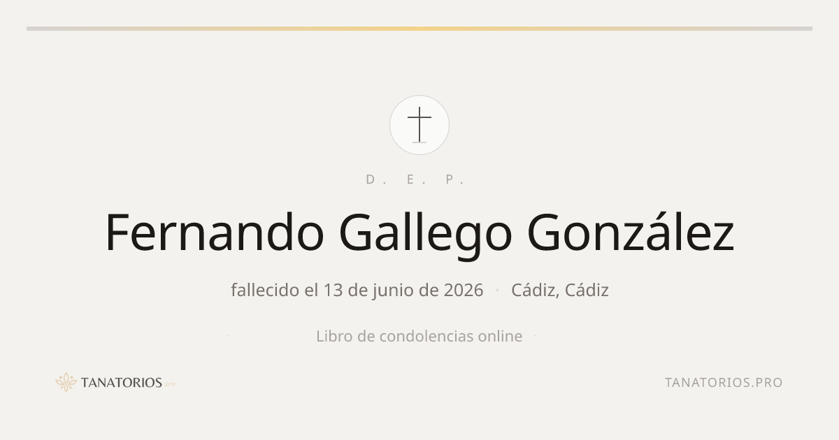 Memorial de Fernando Gallego González