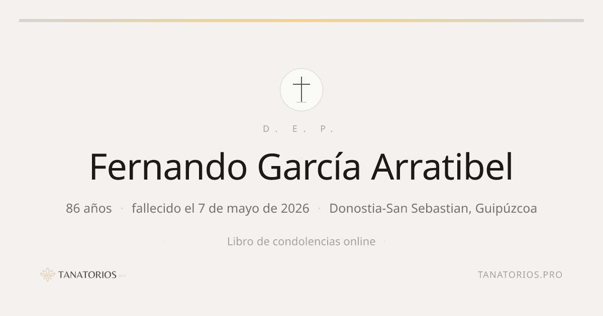 Memorial de Fernando García Arratibel