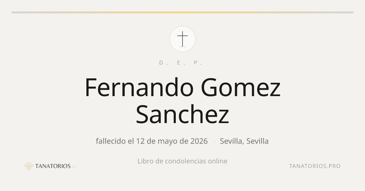 Memorial de Fernando Gomez Sanchez