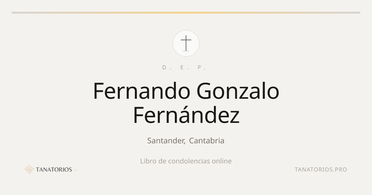 Memorial de Fernando Gonzalo Fernández