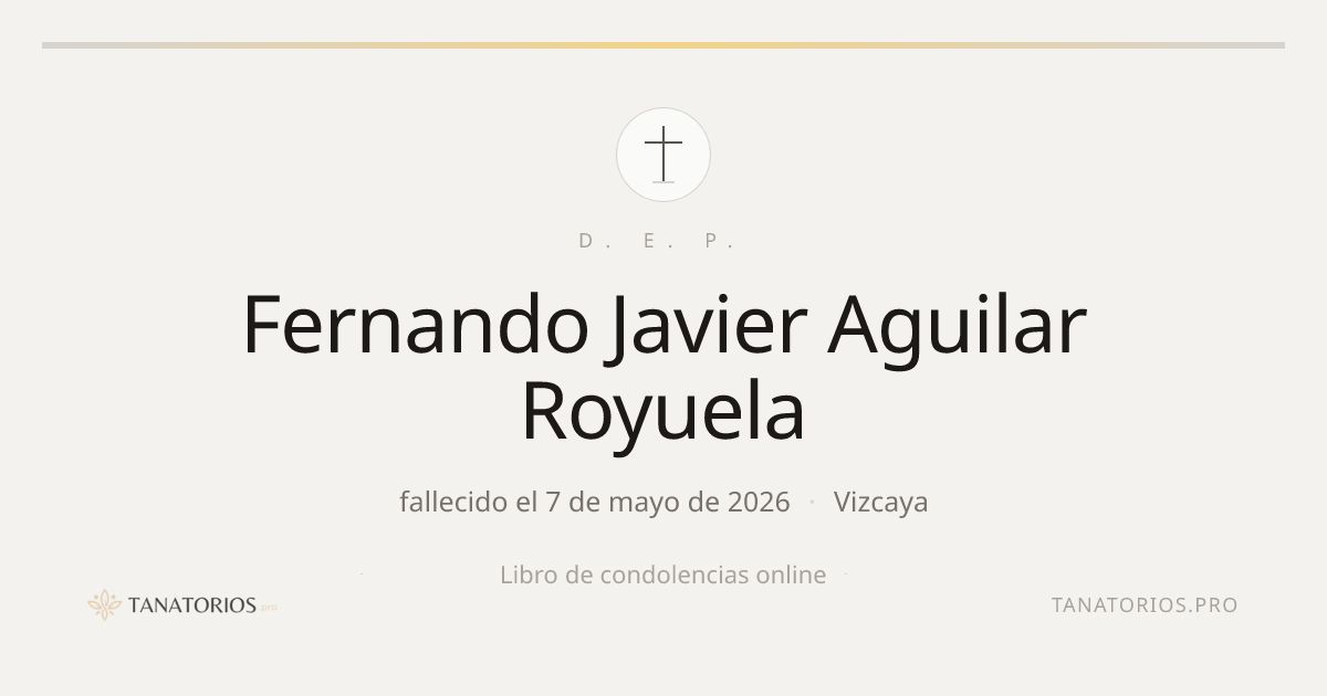 Memorial de Fernando Javier Aguilar Royuela