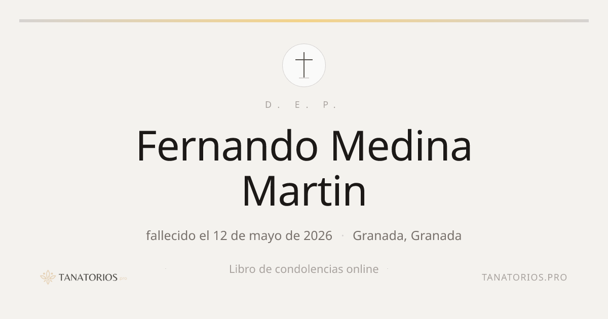 Memorial de Fernando Medina Martin