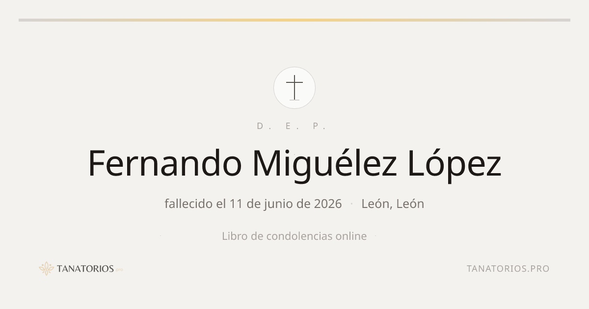 Memorial de Fernando Miguélez López