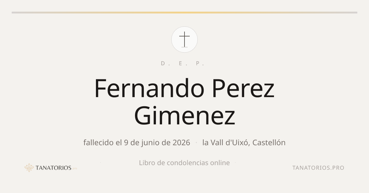 Memorial de Fernando Perez Gimenez