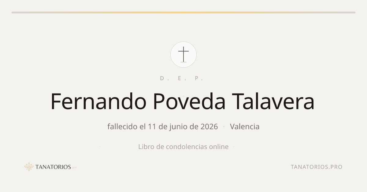 Memorial de Fernando Poveda Talavera