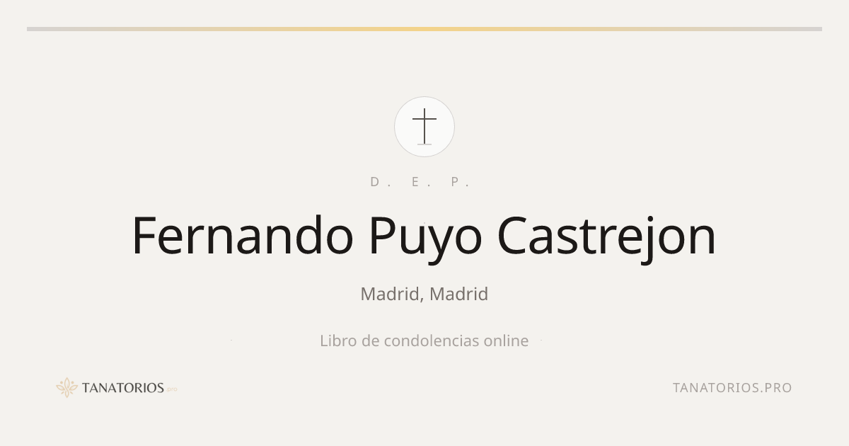 Memorial de Fernando Puyo Castrejon