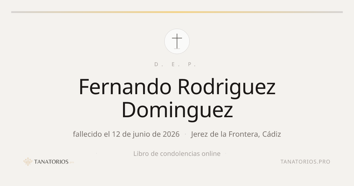 Memorial de Fernando Rodriguez Dominguez