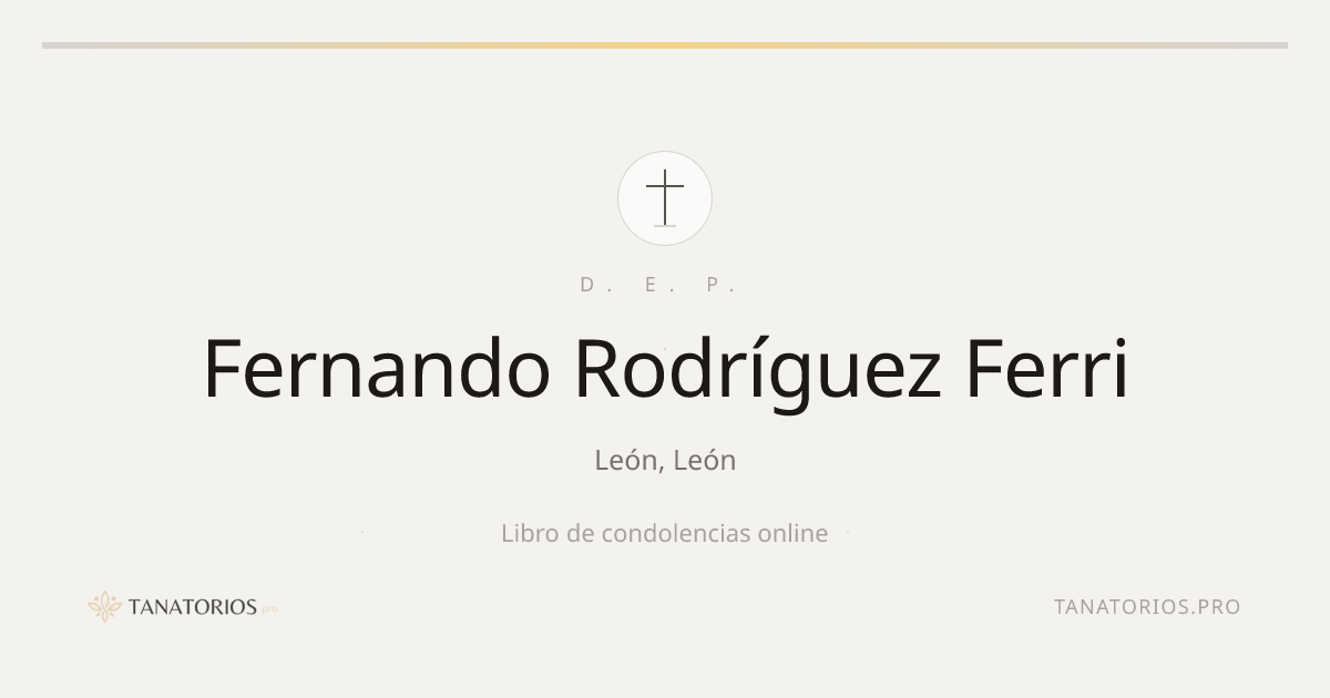 Memorial de Fernando Rodríguez Ferri