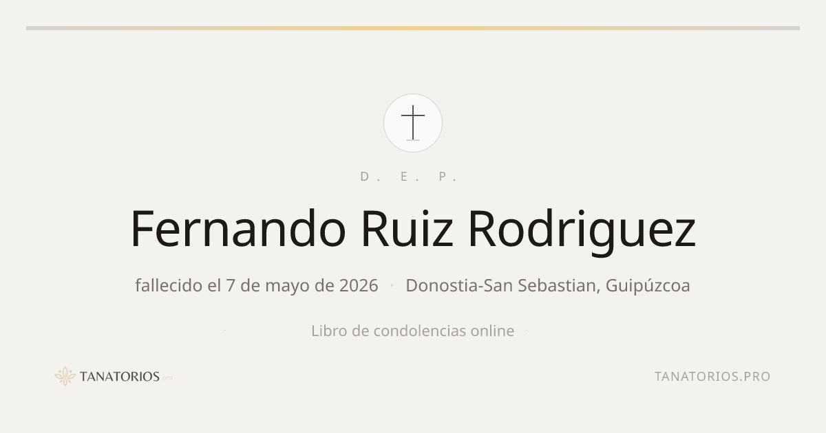 Memorial de Fernando Ruiz Rodriguez