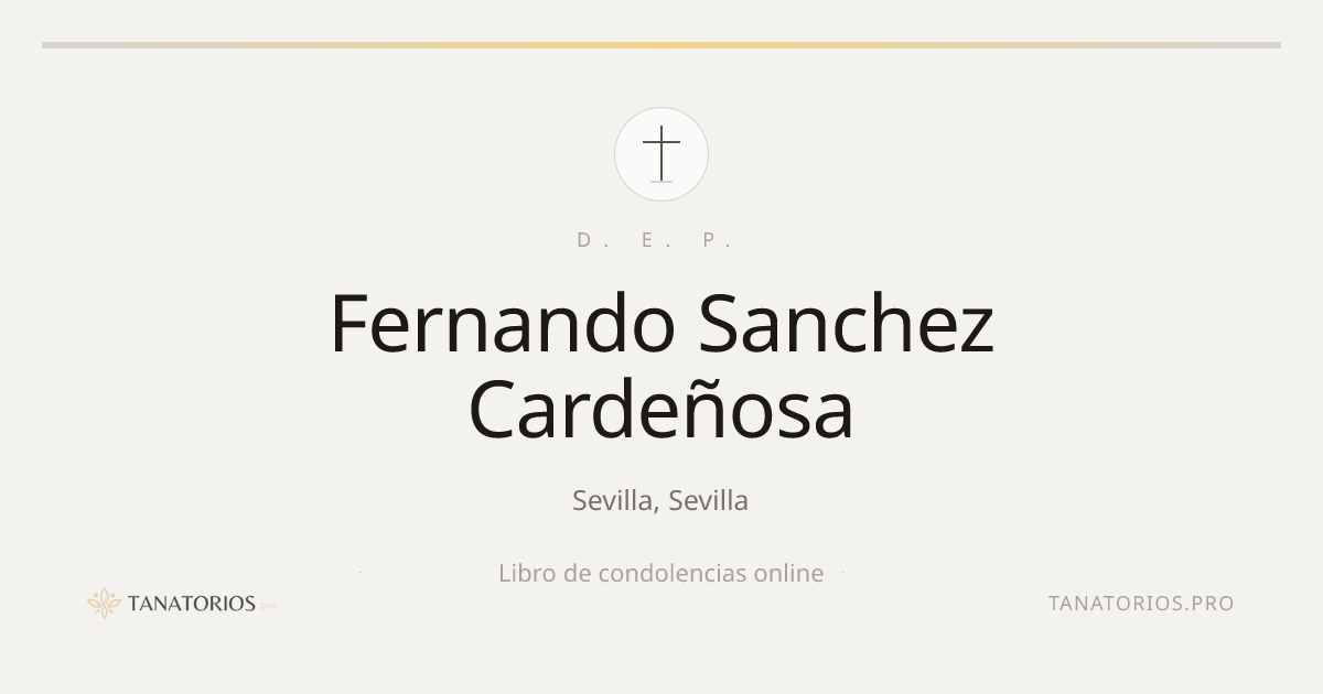 Memorial de Fernando Sanchez Cardeñosa