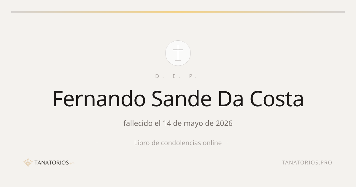 Memorial de Fernando Sande Da Costa