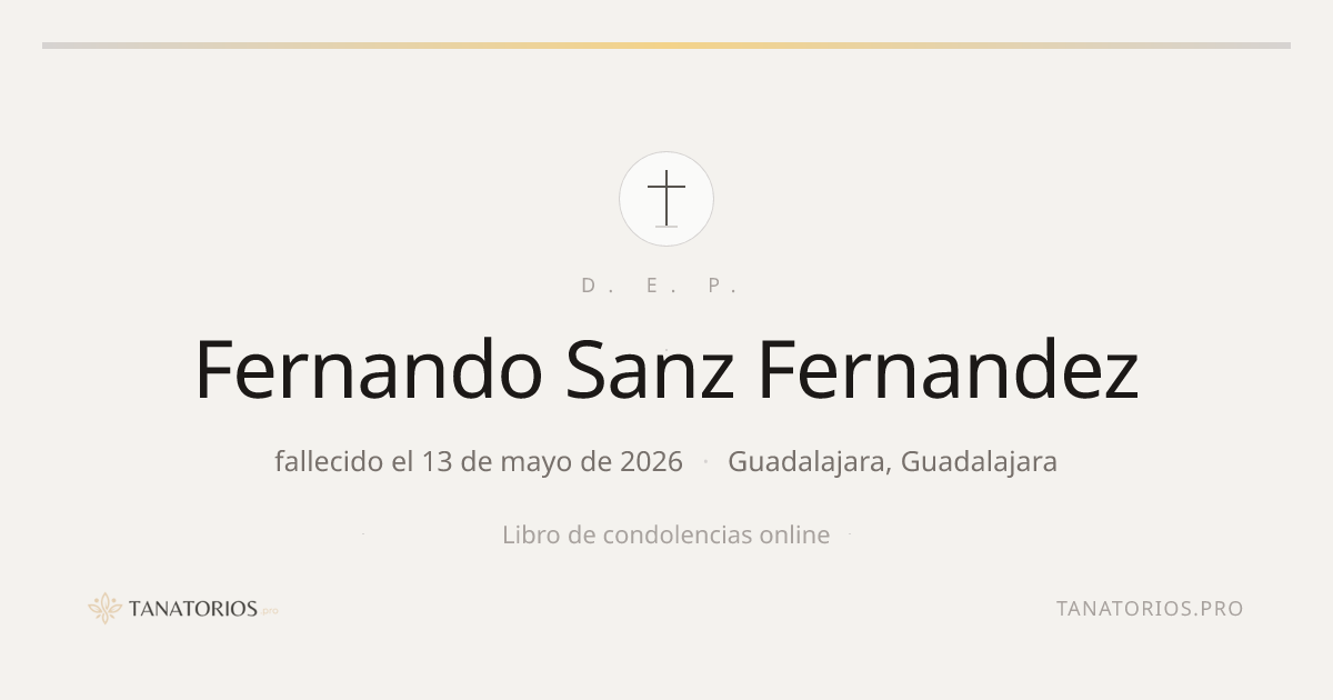 Memorial de Fernando Sanz Fernandez