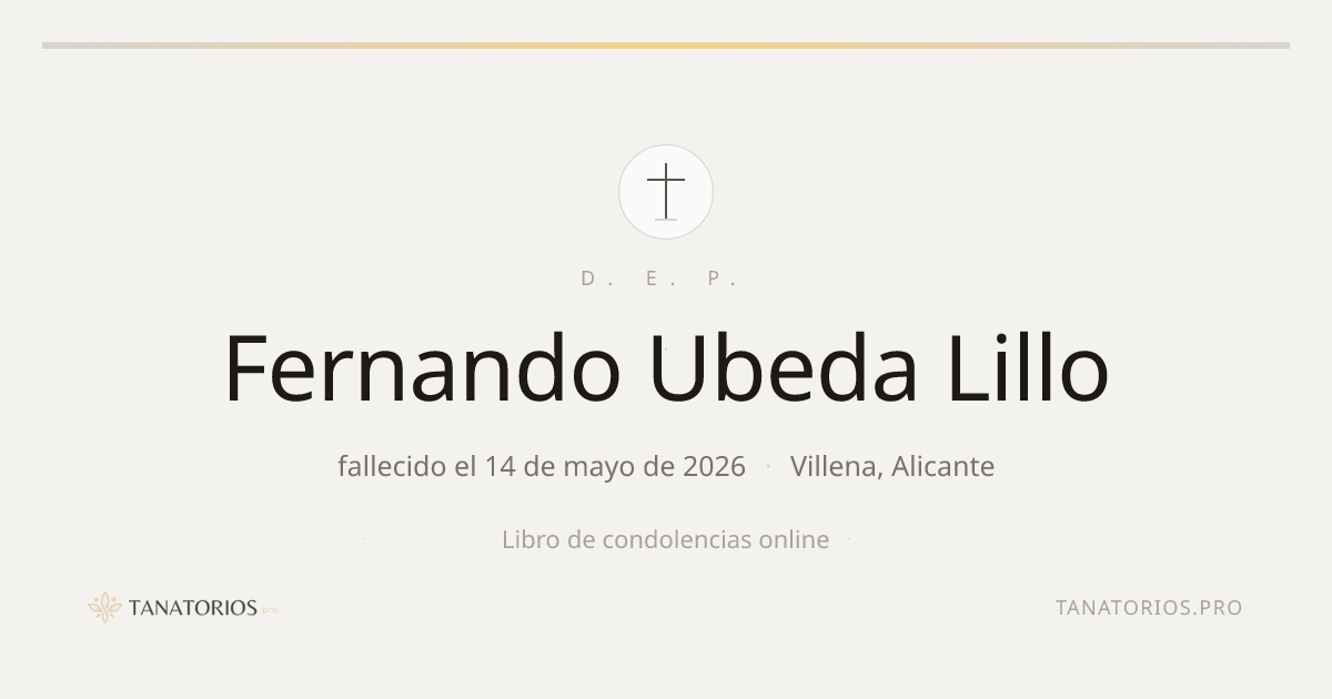 Memorial de Fernando Ubeda Lillo
