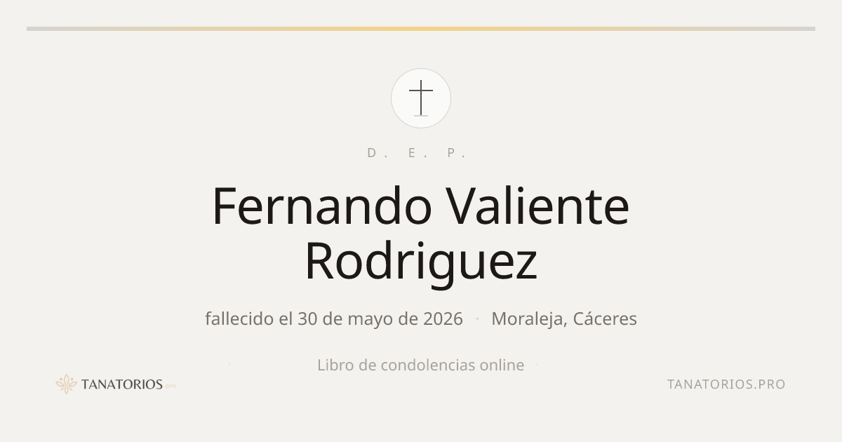 Memorial de Fernando Valiente Rodriguez