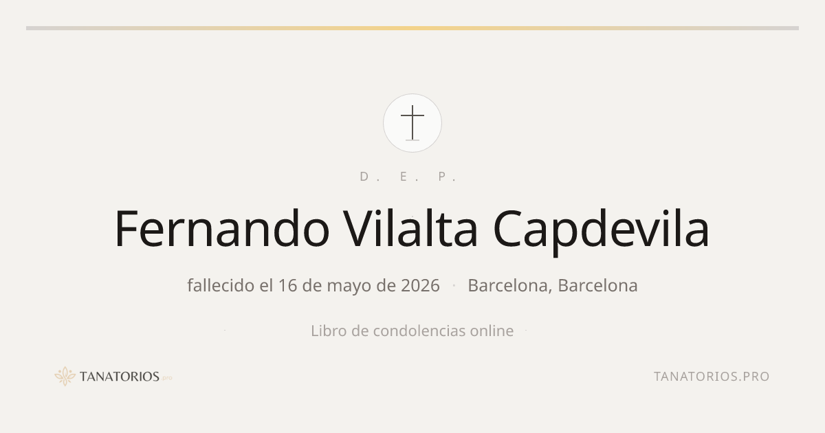 Memorial de Fernando Vilalta Capdevila